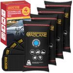 GADLANE X-Large Reusable Car Dehumidifier 1KG - 4 Pack Dehumidifiers for Car Moisture Absorber for Home, Wardrobe, Eliminates Foggy Windscreen, Silica Gel Bags x 4 with Dashboard Anti-Slip Mats