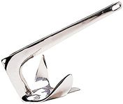 ISURE MARINE 4.4lb(2kg) Stainless Steel Bruce Style Claw Force Boat Anchor Heavy Duty Marine Grade Polished