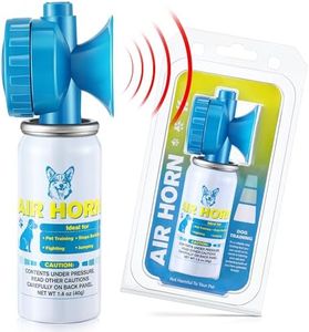 HappyAlley Air Horn, 1.4 oz 120 dB Loud Air Horns for Safety, for Coyotes and Aggressive Dog, Stops Attacking Fighting Barking Chasing, Effective Training Tool & Outdoor Safety Alarm, Blue(1 Pack)