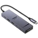 UGREEN USB C Hub 10Gbps, Revodok Pro 6-in-1 Multiport Adapter with 4K@60Hz HDMI, Type A& C 3.2 Data Ports, 100W PD for PC Tablet Phone Compatible with MacBook Air, iPad, iPhone 17/16/15 Pro and More