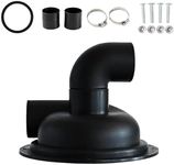 gazechimp Vacuum Dust Separator Dust Collector with Elbow Sawdust DIY Durable Chipboard Reusable Cyclone Separator Cover Cyclone Cover, Black