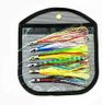 Jet Head Octopus Skirts Trolling Lure Set! Rigged and Ready to Fish! Mahi Mahi, Tuna, Wahoo Fishing
