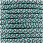 Cross Reflective Bootlace Shoelace - Round Ø5MM - By Pear (Aqua, 140 cm)