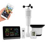 La Crosse Technology C83100-INT WiFi Professional Weather Station, Indoor/Outdoor Temperature and Humidity with Included Thermo-Hygro Sensor, White/Black