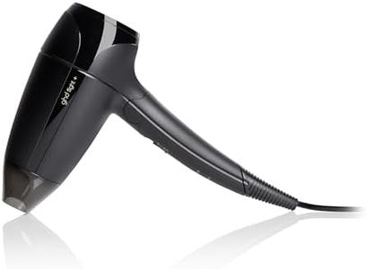 ghd flight+ Reiseföhn: kleiner, klappbarer Föhn zum Reisen, leichter Reisehaartrockner mit Dual-Spannung, inkl. Reisetasche & Zentrierdüse, Anti Frizz Finish & Styling unterwegs für alle Haartypen