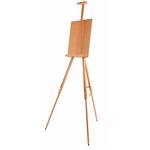 Mabef W/Adjustable Panel Folding Multi-Media Field Easel, Natural