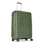 Skybags Float Max Check-in Trolley Bag - Large, 76cms | Premium Hard-Sided Luggage for Travel with Smooth 8 Wheels & Flushed TSA Lock - Green