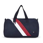 Tommy Hilfiger Polyester 44 cms Navy + White +Red Gym Shoulder Bag (TH/JORDEN081504)