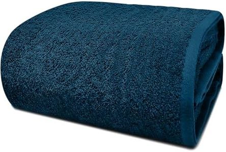 DAN RIVER 100% Cotton Premium Bath Sheets – 550 GSM (40x80 Inches) Highly Absorbent and Quick Dry Extra Large Luxury Bath Towels – Super Soft Towels for Bathroom, Hotel, Opal Blue Pack of 1