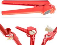 Dreamfarm Garject Lite 2-in-1 Garlic Peeler, Garlic Press & Mincer with Garlic Peel Ejector, Nylon - Red