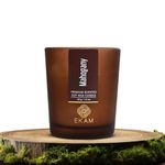 EKAM Scented Frost Glass Votive Candle| Mahogany Scented| Luxury Fragrances| Ideal for Home Décor, Aromatherapy & Gifting| Soy Wax| Therapeutic| Smokeless| Sootless| 10 Hours Burn time |40 g