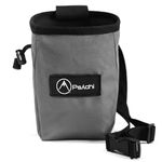 Psychi OG Chalk Bag with Storage Pocket and Waist Starp For Rock Climbing Bouldering (Grey)