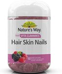 Nature's Way Hair Skin Nails Vita Gummies for Adults, Berry, 0.17 Kilograms