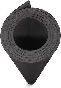 MEARCOOH EVA Foam Cosplay Black 6mm Thick (1mm to 20mm) Large 35.5" x 59" Sheet Premium High Density 86 kg/m3 for Cosplay, Crafts Projects