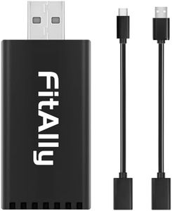 FitAlly Wireless Carplay Adapter, Plug & Play Wireless CarPlay Dongle with 5GHz WiFi Fast & Stable Auto Connection, Online Update, Wireless Adapter for iPhone iOS & Factory Wired CarPlay Cars