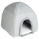 Me and My Large Grey Igloo Pet Bed