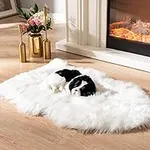 Asrug Soft Faux Fur Pet Bed Mat Plu