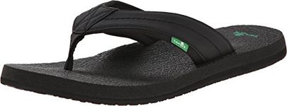 Sanuk Men's Beer Cozy 2 Flip-Flop, Black, 8 UK