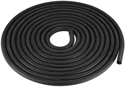 uxcell Foam Rubber Seal Weather Strip 6mm Diameter 3 Meters Long Black