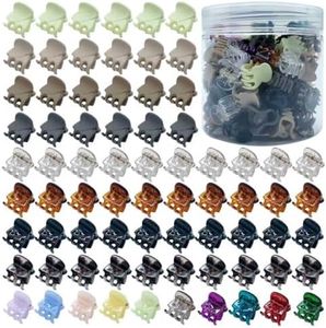 100 Pcs Mini Hair Clips For Women & Girls Cute Small Non Slip Durable Plastic Claw Clips For All Hairstyles（100）