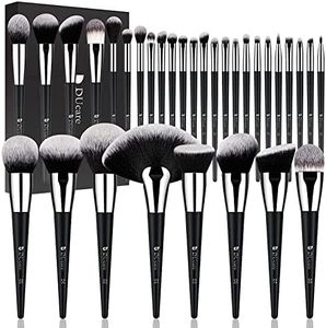 DUcare Professional Pinselset Makeup 32 Stücke Make up Pinsel Set Premium Synthetic Kabuki Foundation Blending Schminkpinsel set Concealer Lidschatten Make up Pinsel geschenke für frauen -Schwarz