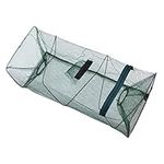 Mrisata Portable Bait Traps Fishing Nets Foldable Easy Use Hand Casting Bait Traps Cage Baits Cast Mesh Trap for Fishes Shrimp Min Crayfish Crab Crawdad