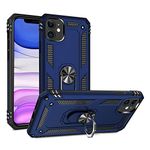 ULAK Shockproof Compatible with iPhone 11, [Military Grade] Dual Layer Protective Case with Stand Function, Soft TPU Bumper Protective Phone Case for Apple iPhone 11 6.1 inch - Blue