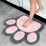 Big Feet Shape Rug Bath Toilet Mat Area Rugs Carpet Doormat Floor Mat Absorbent Mats Bathroom Rugs Living Room Bedroom Kitchen Foot Pad Rug 25.6in x 30.7in/2.1ft x2.6ft