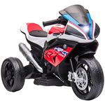 Aosom Kids Electric Ride-On Motorcycle Toy 3-Wheels 6V Battery Powered Motorbike with Music for 18-60 Months Old Girls and Boys, Red