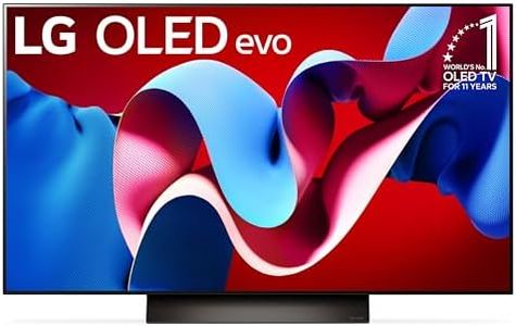 LG 48-Inch C4 OLED evo 4K Smart TV - α9 AI Processor 4K, Alexa Built-in, 144Hz Refresh Rate, HDMI 2.1, G-Sync, FreeSync, VRR, WebOS 24, Dolby Vision, Dolby Atmos (OLED48C4PUA, 2024)