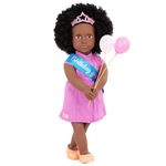 Our Generation – 18-inch Birthday Doll – Lifelike Brown Eyes & Curly Black Hair – Pink Dress & Party Accessories – Pretend Play – Toys for Kids Ages 3 & Up – Kehlani