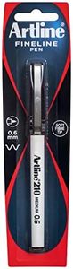 Artline 210, 121071, Fineliner Pen Medium, 0.6mm, Black Hangsell,1 pack