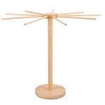 Pasta Drying Rack, Wooden Pasta Rack for Fresh Pasta - Bamboo Noodle Drying Rack & Spaghetti Hanger Stand | 9-Arm Pasta Dryer Rack with Wide Base | No-Tool Assembly, Noodle Dryer.