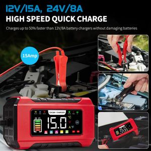 Aptliton 15-Amp Car Battery Charger – Fast Charging for Vehicles