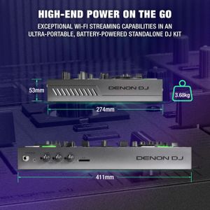 Denon DJ PRIME GO+ Portable DJ Controller – Battery Powered