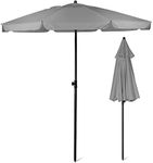 SUNMER 2M Grey Beach Umbrella, Beac