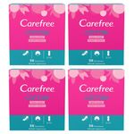 4X Carefree Cotton Fresh Scent Panty Liners Breathable with Cotton Extract 56 Each (224 Pantyliners in Total)