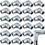 Gisafai 10 Pcs EMT Conduit Fittings Inside Corner Pull Elbow, EMT to EMT 90 Degree Capped Corner Coupling, Combo Head Set Screw, Zinc Die Cast, Silver (1/2 Inch)