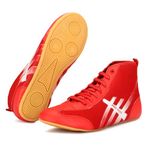 PRO KVH Men's Kabaddi Shoes - Kabaddi, Boxing, Running, Wrestling - Multi-Sport Athletic Footwear 8UK, Red