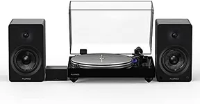 Fluance Reference RT85 High Fidelity Vinyl Turntable (Piano Black), PA10 Phono Preamp and Ai41 Powered 5" Bookshelf Speakers (Black Ash), Ortofon 2M Blue Cartridge, 90W Class D Amplifier, Bluetooth