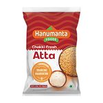 Hanumanta Foods Hanumanta Chakki Fresh Atta 100% Whole Wheat Atta, 0% Maida 10 Kg