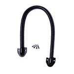 TUFF STRIKE Armored Loop | Power Transfer | Electrified Commercial Exit Doors | Door Security | Alarmed Door Wire Conduit | 18" | 3/8" Diameter | Tuff Strike Black