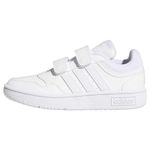 adidas Hoops Lifestyle Basketball Hook-and-Loop Trainers, ftwr white/ftwr white/ftwr white, 12 UK Child