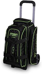 Storm 2 Ball Rolling Thunder Checkered Bowling Bag - Black/Lime