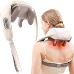 MILOMANIYA-Neck-and Back-Massager-with Heat-Neck-Massager-Shiatsu-Massager-Pillow-for-Neck-Back-Shoulder-Legs-Body-Pain-Relief-Electric-Rechargeable-Deep-Tissue-5D-Kneading-Massage-Machine