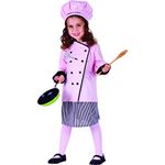 Dress Up America Little Pretty Master Girl Chef Costume - Beautiful Dress Up Set for Role Play