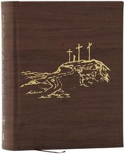 NKJV, Journal the Word Bible, Large Print: Reflect, Journal or Create Art Next to Your Favorite Verses (Brown Leathersoft over Board, Red Letter)