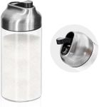 Aelga 12 OZ Glass Sugar Dispenser with Pour Spout, Weighted Pourer, for Coffee, Tea & Baking, 2 Pack
