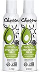 Chosen Foods 100% Pure Avocado Oil Spray, Keto and Paleo Diet Friendly, Kosher Cooking Spray for Baking, High-Heat Cooking and Frying (6 oz, 2 Pack)