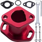 ORAEVY Racing Intake Pipe Mainfold Compatible With Predator 212cc Honda GX160 GX200 CT200U 6.5HP OHV 196cc KT196 Clones Moto Go Kart Mini Bike Race Kart (Red)